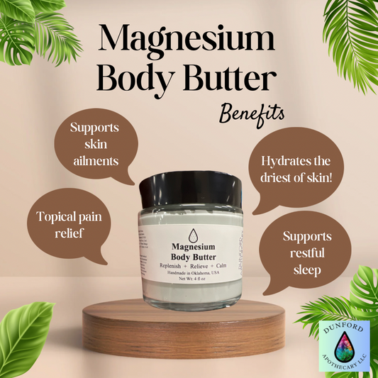 MAGNESIUM BODY BUTTER 4 OZ