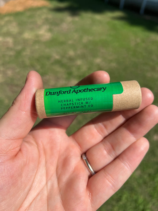 HERBAL CHAPSTICK W/ PEPPERMINT EO .39OZ